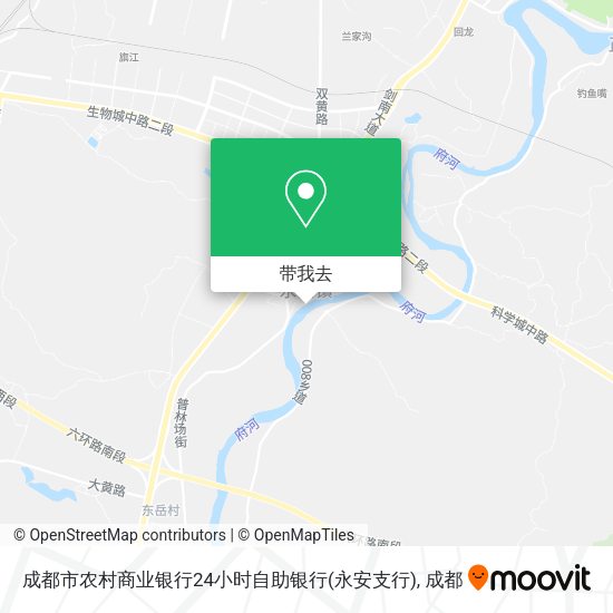 成都市农村商业银行24小时自助银行(永安支行)地图