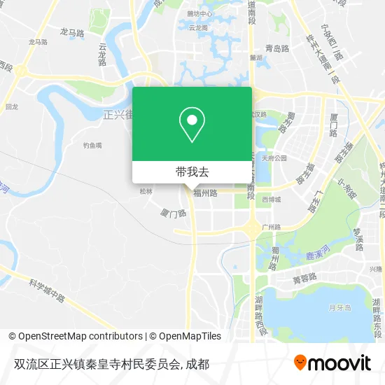 双流区正兴镇秦皇寺村民委员会地图