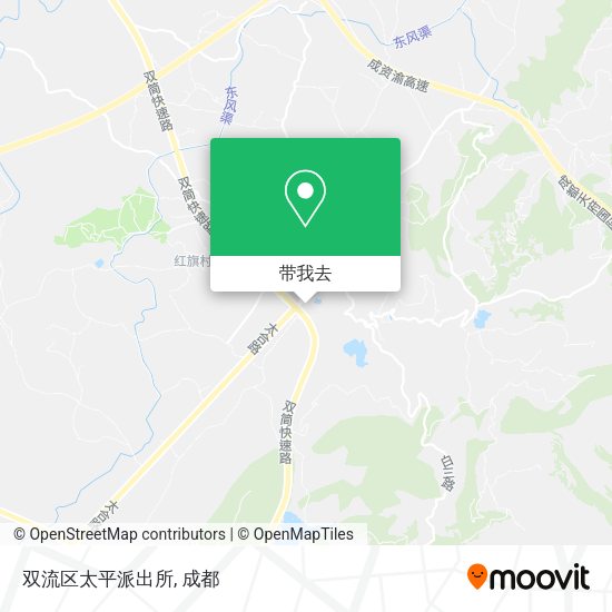 双流区太平派出所地图