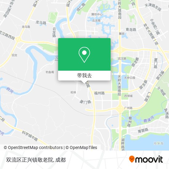 双流区正兴镇敬老院地图