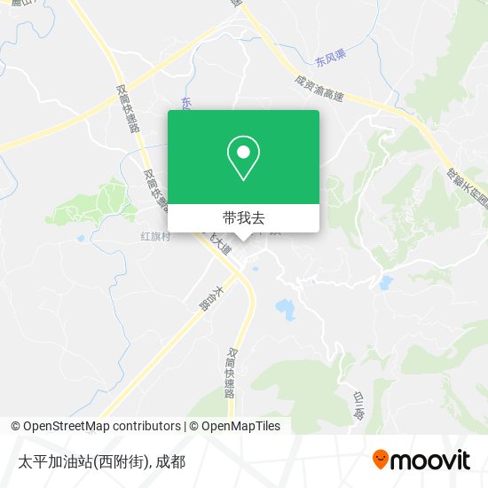 太平加油站(西附街)地图