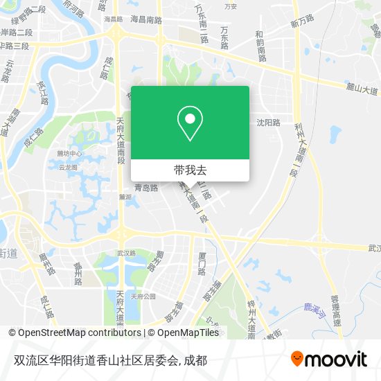 双流区华阳街道香山社区居委会地图