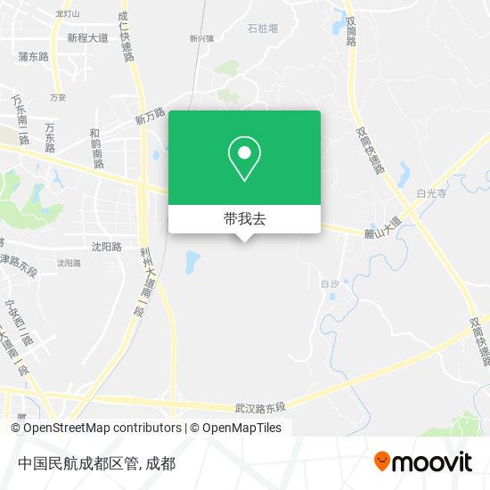 中国民航成都区管地图