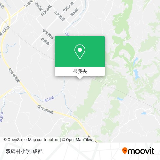 双碑村小学地图