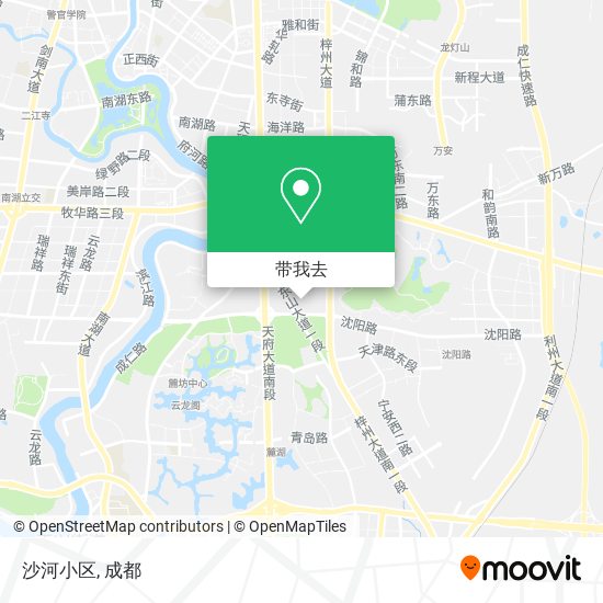 沙河小区地图