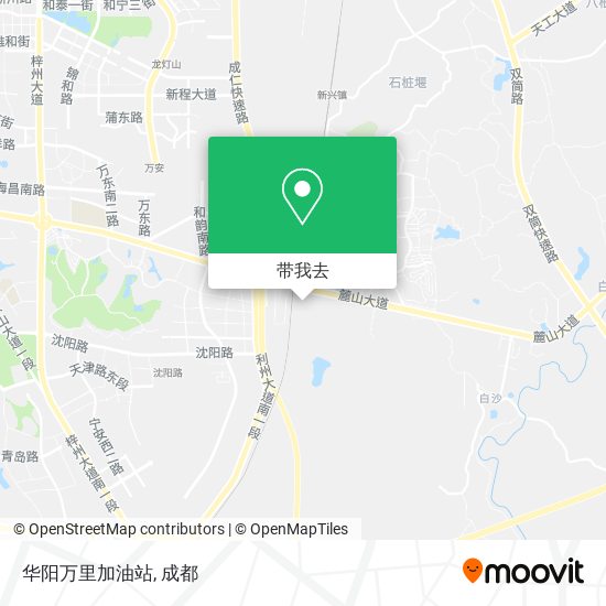 华阳万里加油站地图