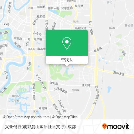 兴业银行(成都麓山国际社区支行)地图