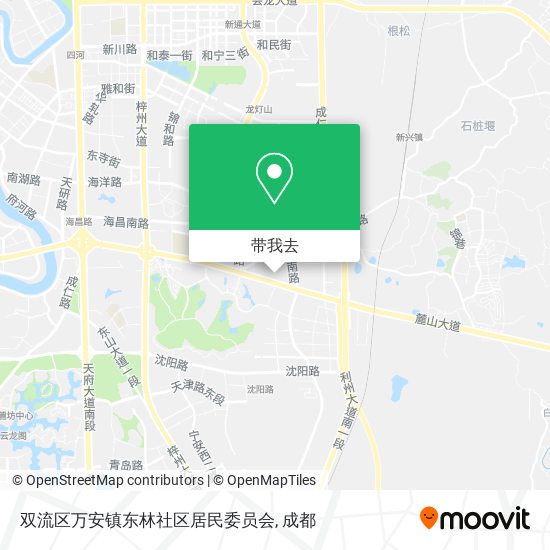 双流区万安镇东林社区居民委员会地图