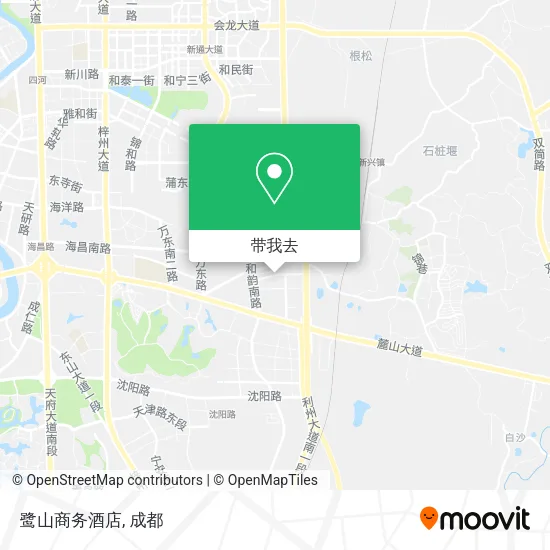 鹭山商务酒店地图