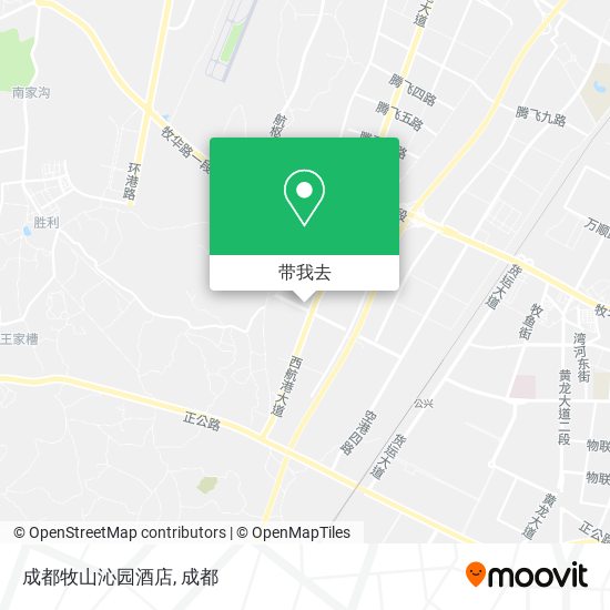 成都牧山沁园酒店地图