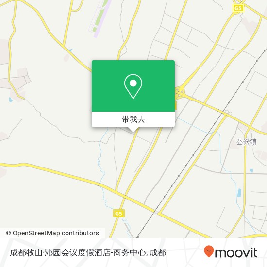 成都牧山·沁园会议度假酒店-商务中心地图
