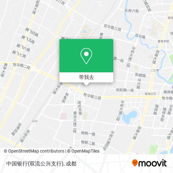 中国银行(双流公兴支行)地图