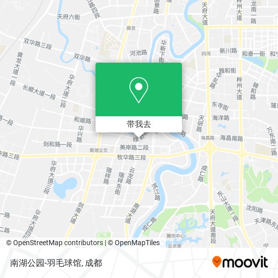 南湖公园-羽毛球馆地图