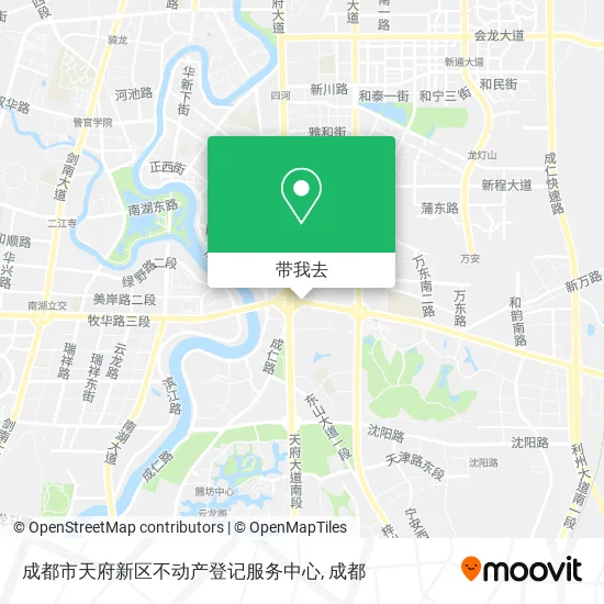 成都市天府新区不动产登记服务中心地图