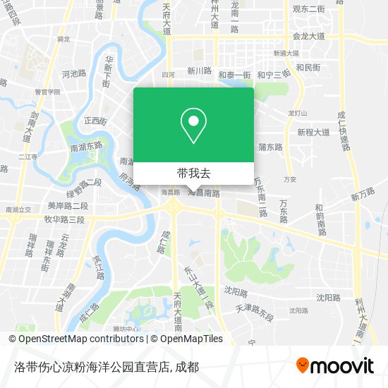洛带伤心凉粉海洋公园直营店地图