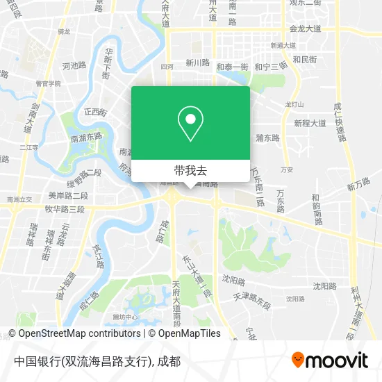 中国银行(双流海昌路支行)地图
