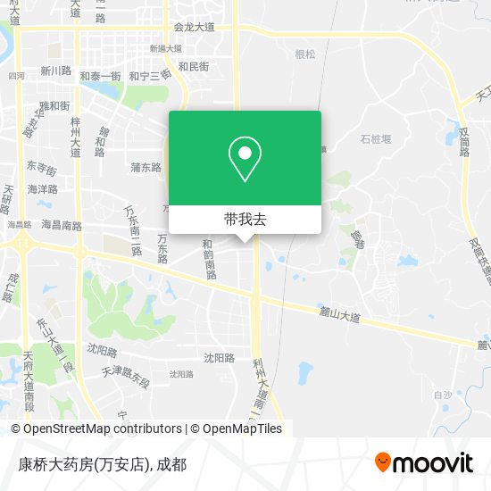 康桥大药房(万安店)地图