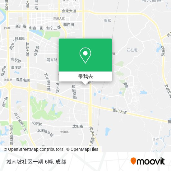 城南坡社区一期-6幢地图
