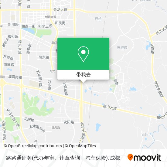 路路通证务(代办年审、违章查询、汽车保险)地图