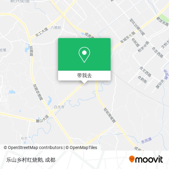 乐山乡村红烧鹅地图
