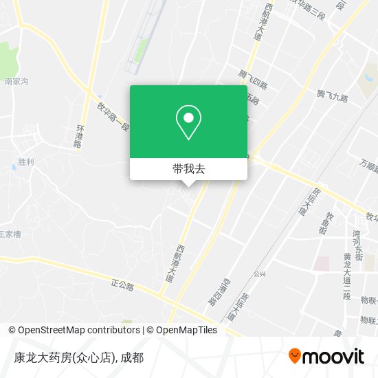康龙大药房(众心店)地图
