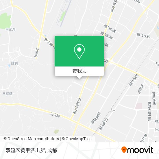 双流区黄甲派出所地图