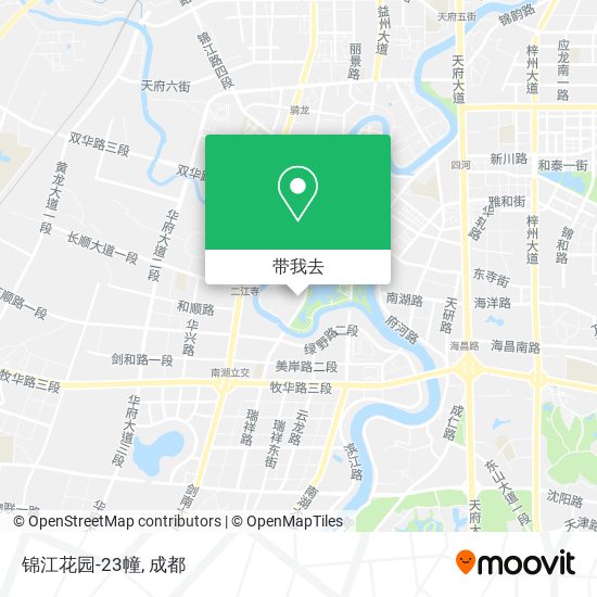 锦江花园-23幢地图