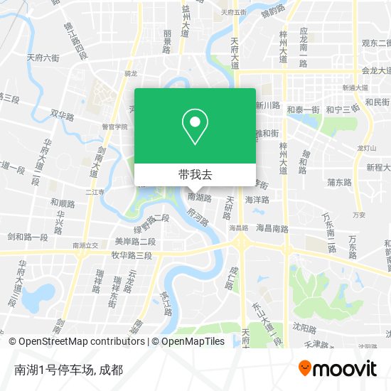 南湖1号停车场地图