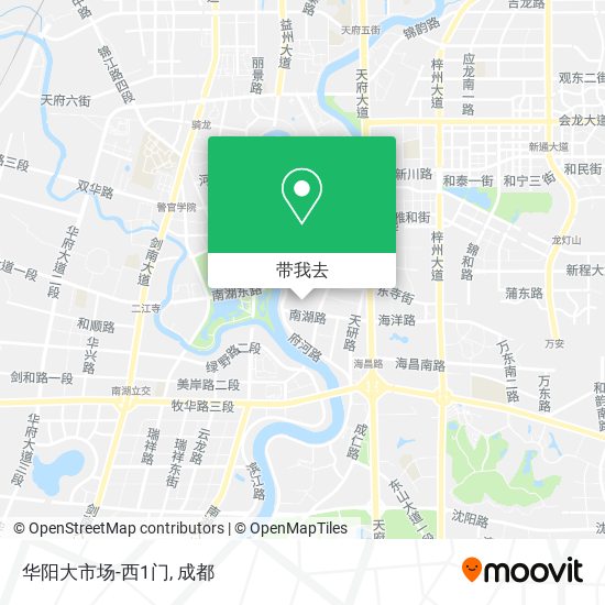 华阳大市场-西1门地图