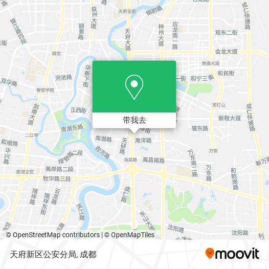 天府新区公安分局地图