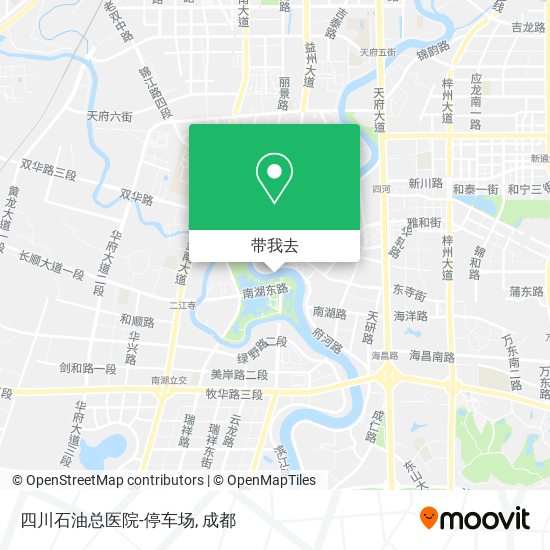 四川石油总医院-停车场地图