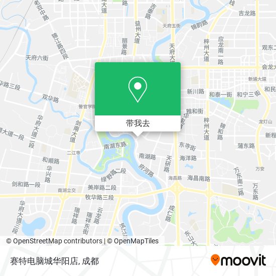 赛特电脑城华阳店地图