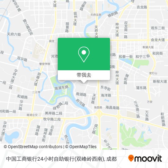 中国工商银行24小时自助银行(双峰岭西南)地图