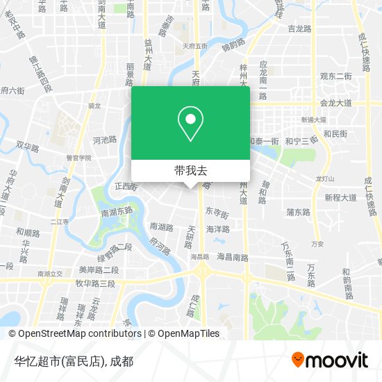 华忆超市(富民店)地图