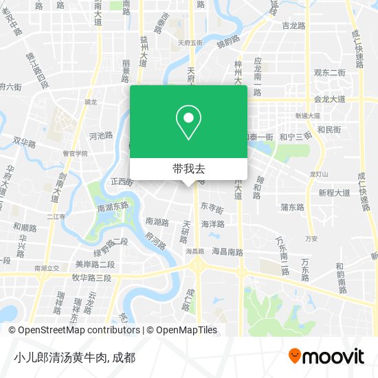 小儿郎清汤黄牛肉地图