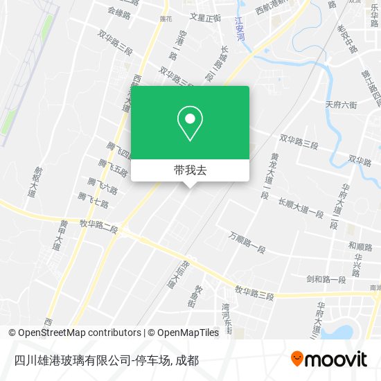 四川雄港玻璃有限公司-停车场地图