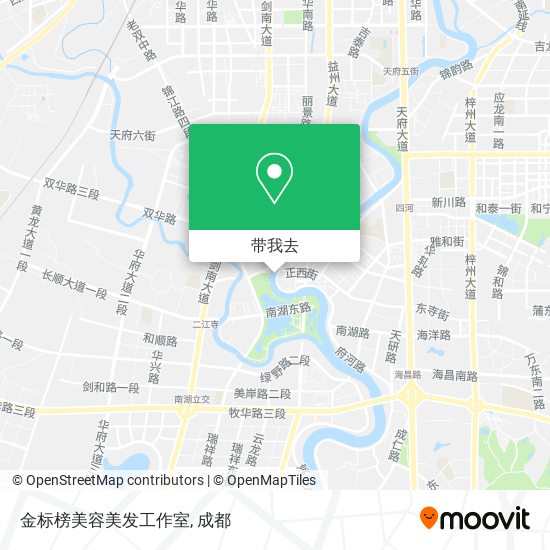 金标榜美容美发工作室地图