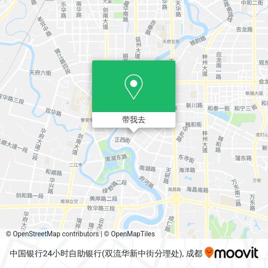 中国银行24小时自助银行(双流华新中街分理处)地图
