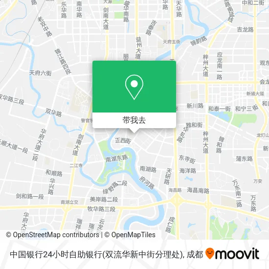 中国银行24小时自助银行(双流华新中街分理处)地图