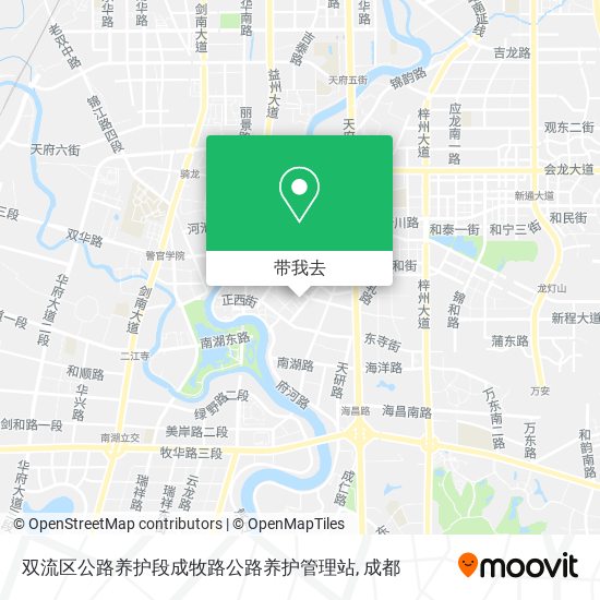 双流区公路养护段成牧路公路养护管理站地图