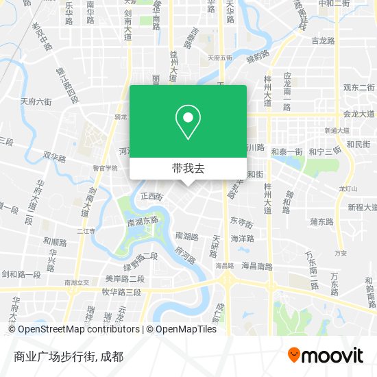 商业广场步行街地图