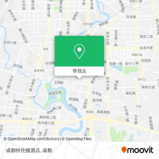 成都特伦顿酒店地图