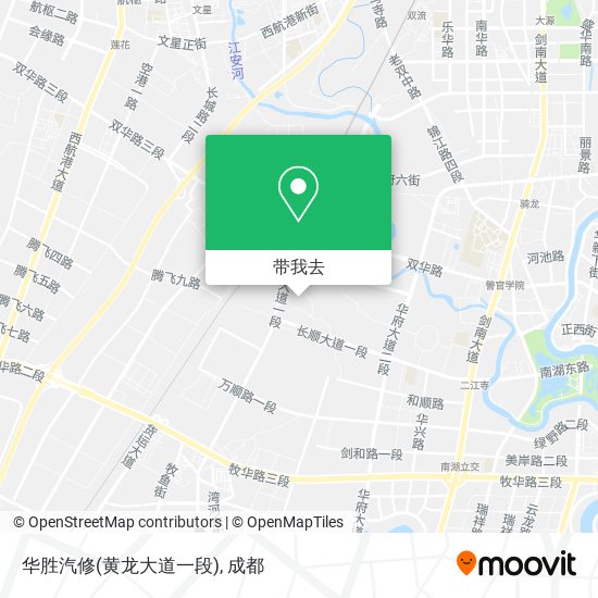 华胜汽修(黄龙大道一段)地图