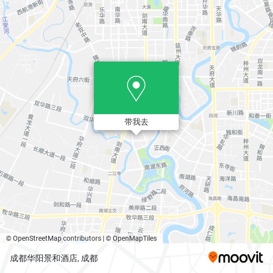 成都华阳景和酒店地图