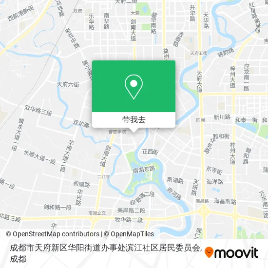 成都市天府新区华阳街道办事处滨江社区居民委员会地图