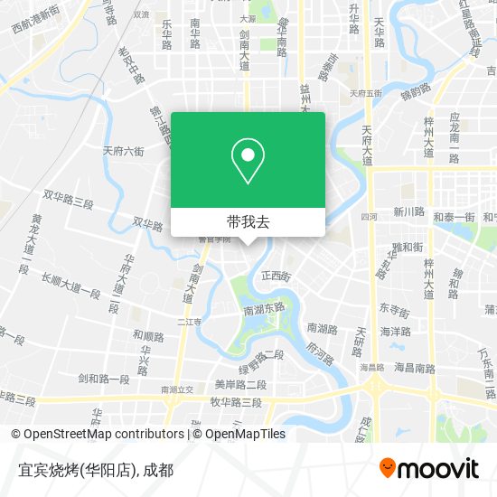宜宾烧烤(华阳店)地图