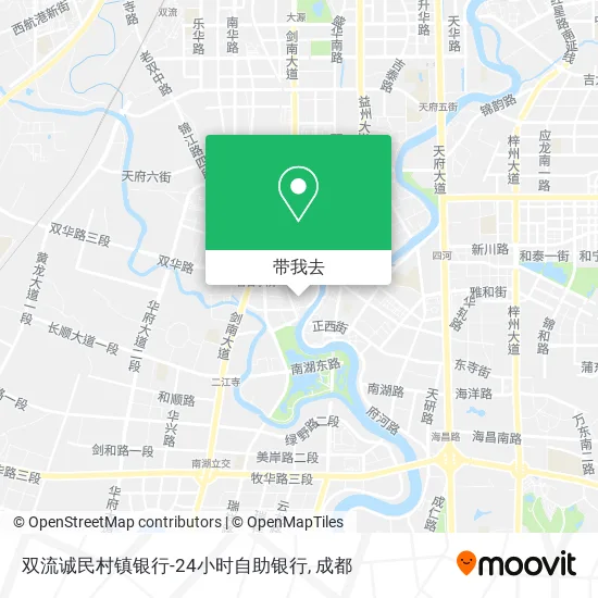 双流诚民村镇银行-24小时自助银行地图