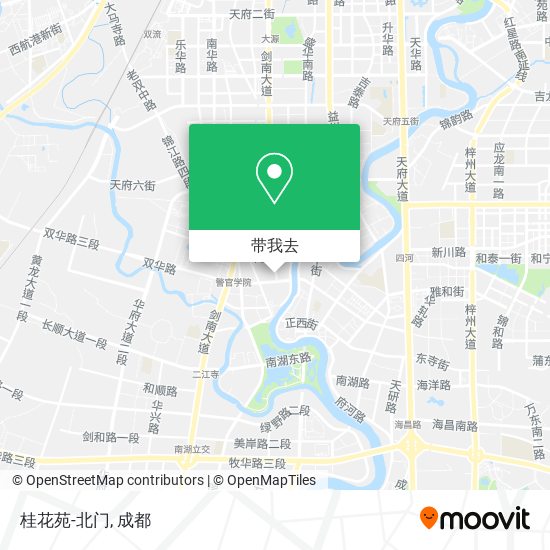 桂花苑-北门地图
