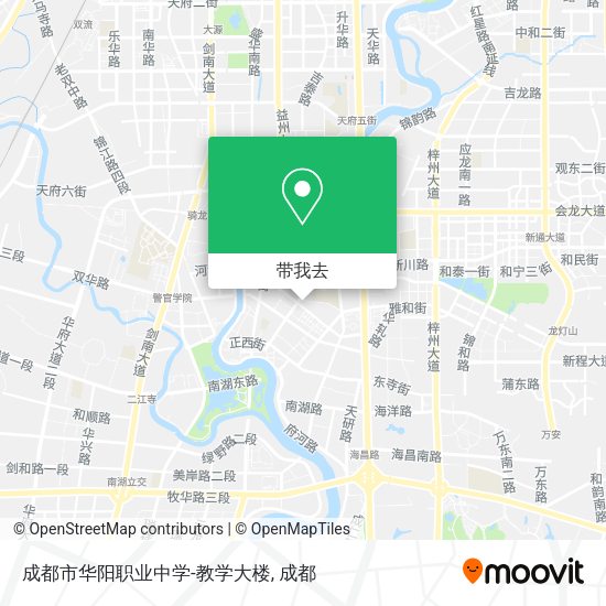 成都市华阳职业中学-教学大楼地图