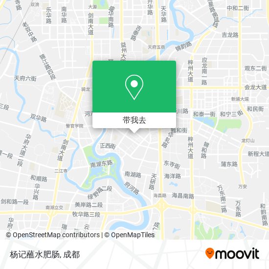 杨记蘸水肥肠地图